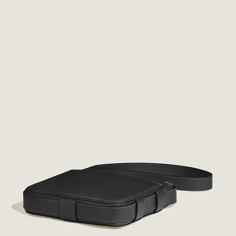 Vertical Belt Messenger Bag in Sartorial Leather