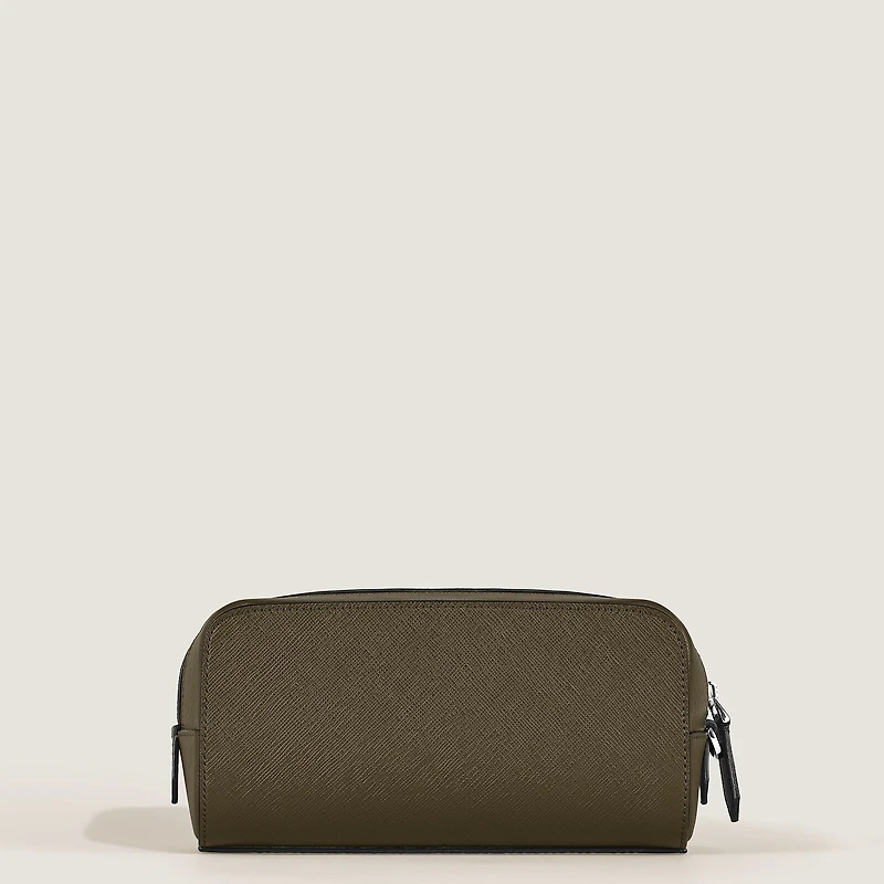 Small Toiletry Clutch in Sartorial Leather