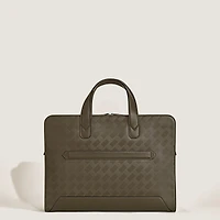 Thin Briefcase in Extreme Leather