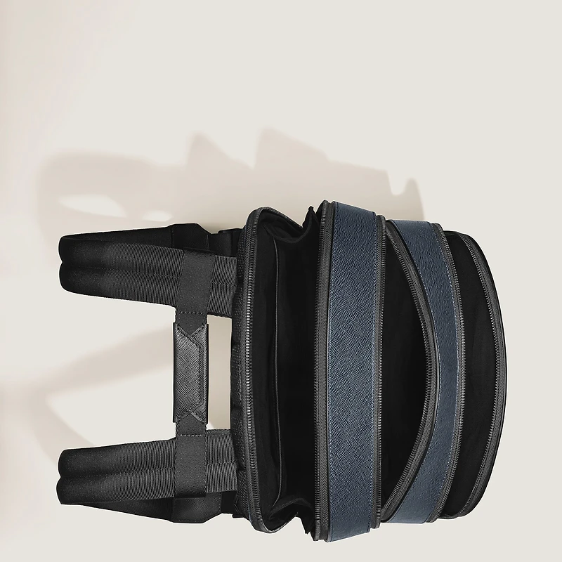 Medium Backpack with 3 Compartments in Sartorial Leather