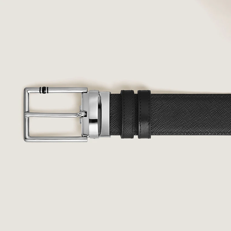 35 mm Reversible Belt in Leather with Rectangular Meisterstück Buckle