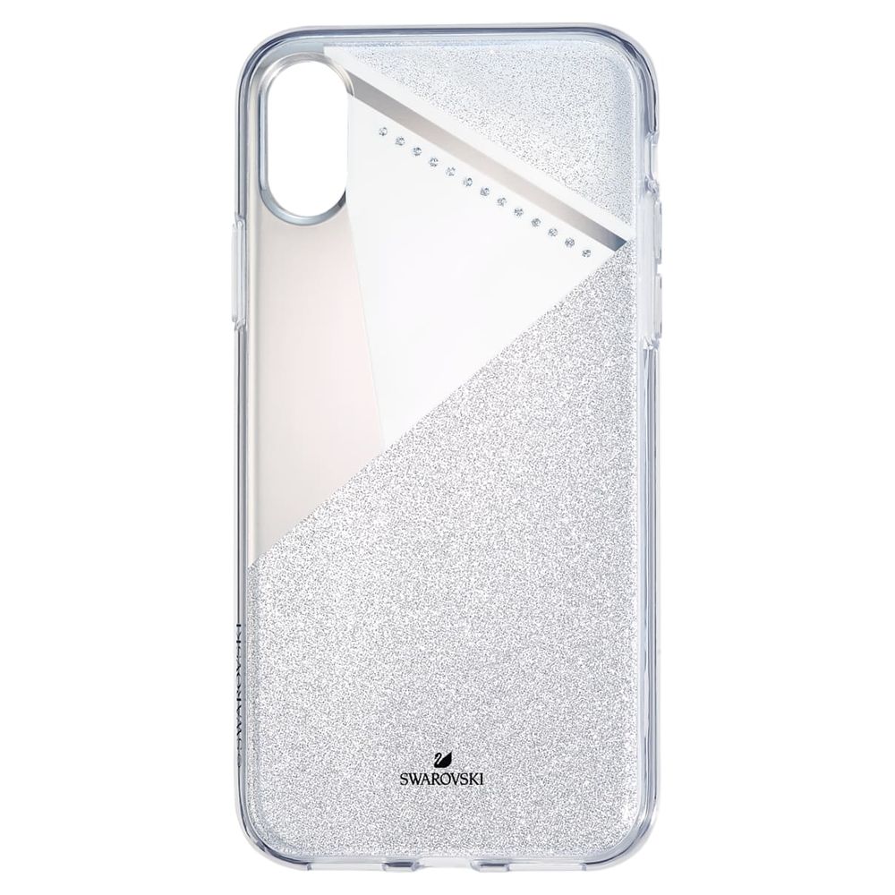 Swarovski Subtle Smartphone Case with Bumper, iPhone® X/XS, Silver tone