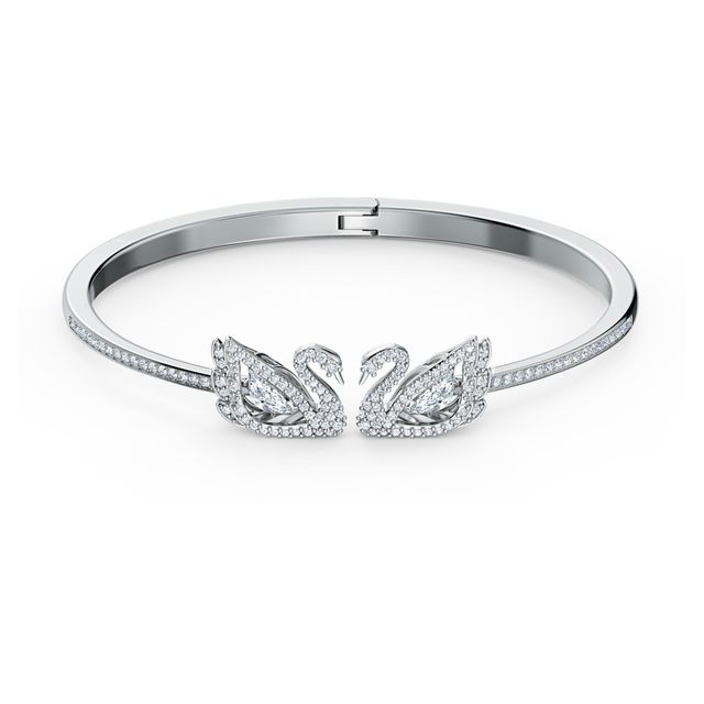 facet swan bangle