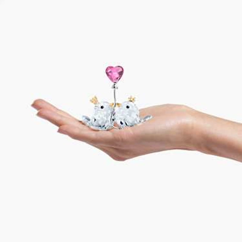 Love Birds, Pink Heart by SWAROVSKI