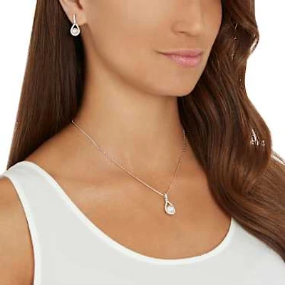 Enlace set, White, Rhodium plated by SWAROVSKI