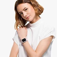 Sparkling case, For Apple Watch® Series 4 & 5, 40mm, Silver Tone by SWAROVSKI