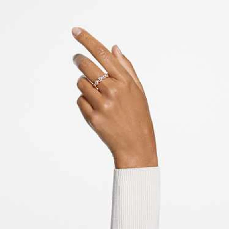 Una Angelic ring, Round cut, White