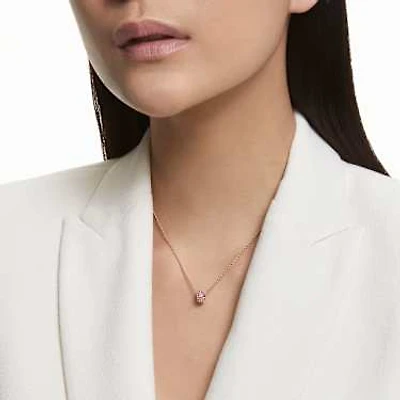 Dextera pendant, Pink, Rose gold-tone plated by SWAROVSKI