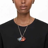 Iron Man © MARVEL pendant and brooch, Multicoloured, Gold-tone plated by SWAROVSKI