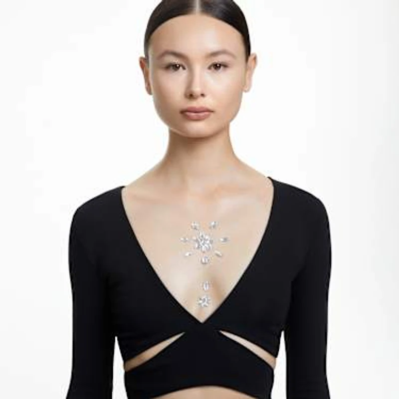 Body jewel, Set (), Mixed cuts, Flower