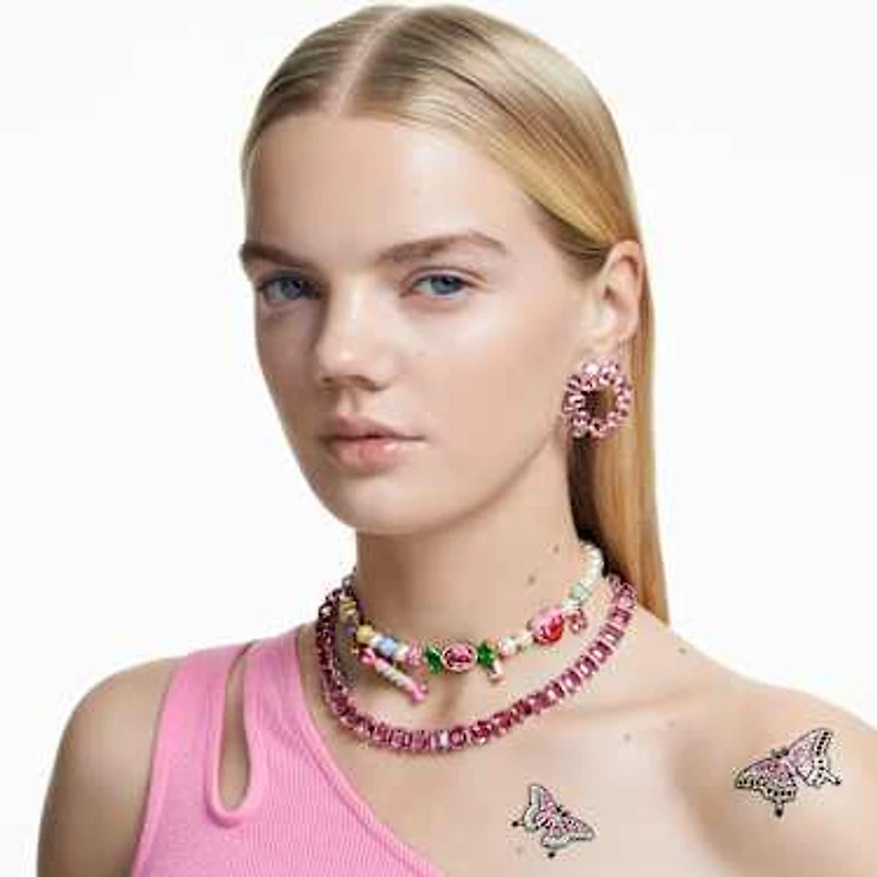 Body jewel, Set (2), Butterfly, Multicolored by SWAROVSKI