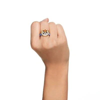 Captain Marvel © MARVEL ring, Multicoloured, Gold-tone plated by SWAROVSKI