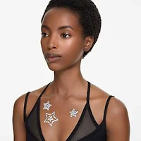 Body jewel, Set (4), Star, White by SWAROVSKI