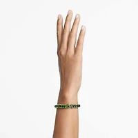 Millenia bracelet, Octagon cut, Colour gradient, Green, Gold-tone plated by SWAROVSKI