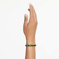 Millenia bracelet, Octagon cut, Colour gradient, Green, Gold-tone plated by SWAROVSKI