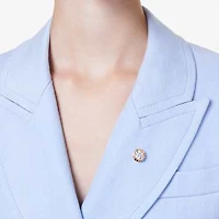 Matrix tack pin, Round cut, Multicoloured, Gold-tone plated by SWAROVSKI