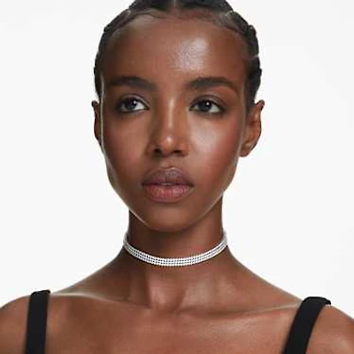 Matrix Tennis choker, Round cut, White