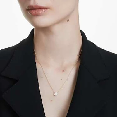 Eternity solitaire pendant, Lab-grown diamonds 1 ct tw, Round shape