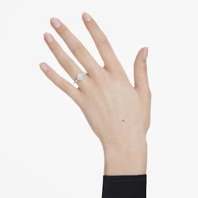 Eternity solitaire ring, Lab-grown diamonds ct tw, Round shape