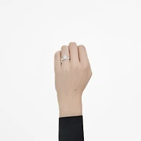 Eternity solitaire ring, Lab-grown diamonds 1 ct tw, Round shape, 14K white gold by SWAROVSKI