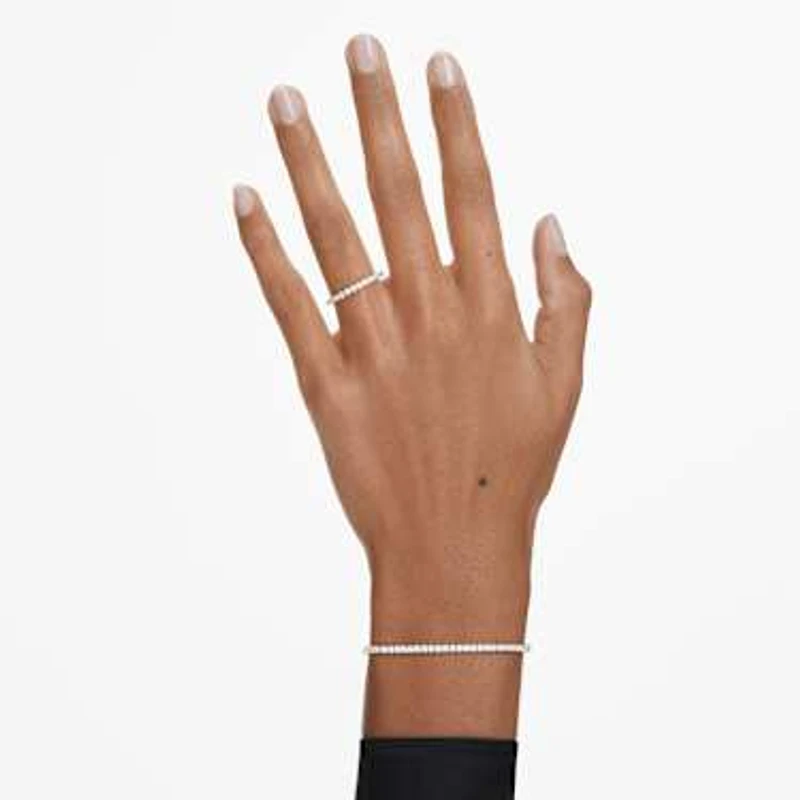 Eternity band ring, Lab-grown diamonds ct tw, Round shape