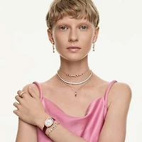 Constella set, Mixed cuts, Multicolored, Gold-tone plated by SWAROVSKI