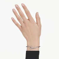 Sublima bangle, White, Ruthenium plated by SWAROVSKI