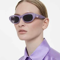 Sunglasses, Pillow shape, Purple by SWAROVSKI