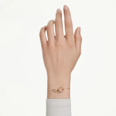 Idyllia bracelet, Mixed cuts, Flower, Multicolored, Gold-tone plated by SWAROVSKI