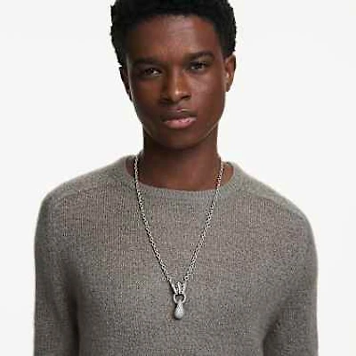 Sublima pendant, Mixed cuts, White, Ruthenium plated by SWAROVSKI