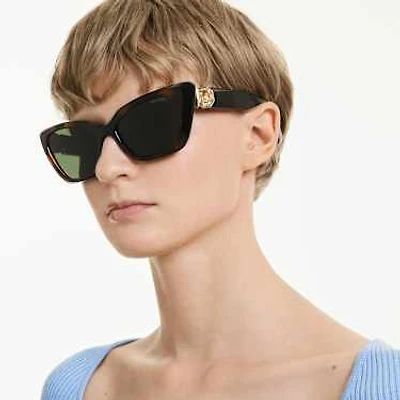 Sunglasses, Cat-eye shape, SK6047, Light brown by SWAROVSKI