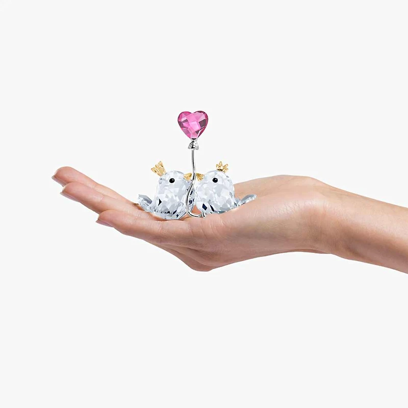 Love Birds, Pink Heart by SWAROVSKI