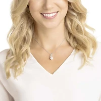 Gabriella pendant, White, Rhodium plated by SWAROVSKI