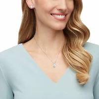 Nude set, White, Rhodium plated by SWAROVSKI