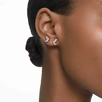 Idyllia Lilia stud earrings, Butterfly, White