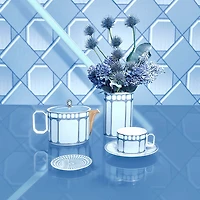 Signum teacup set, Porcelain