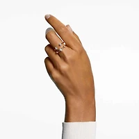 Constella ring, Set (2), Round cut, White