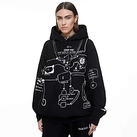 ADVISORY BOARD CRYSTALS, Dazzling Colorless Objects hoodie, Black by SWAROVSKI