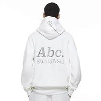 ADVISORY BOARD CRYSTALS, Gray Objects Displaced by Refraction hoodie, White by SWAROVSKI