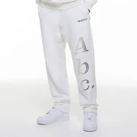 ADVISORY BOARD CRYSTALS, Gray Objects Displaced by Refraction sweatpants, White SWAROVSKI