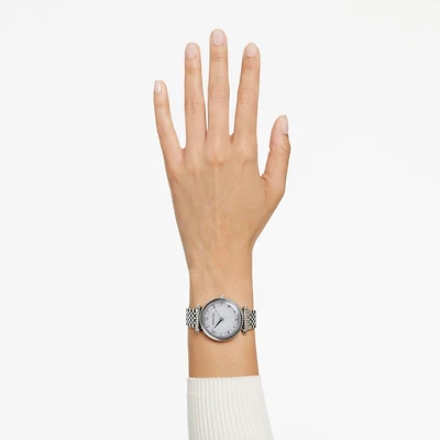 Crystalline wonder watch, Swiss Made, Metal bracelet, Silver Tone, Stainless steel by SWAROVSKI