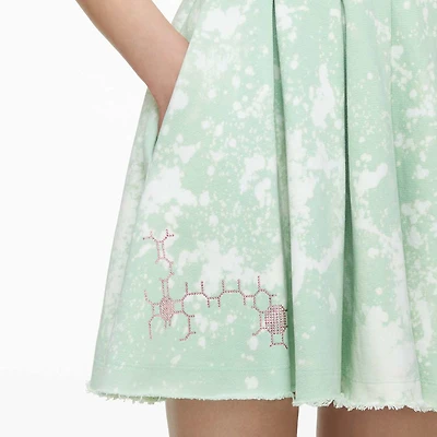 Liberal Youth Ministry, Bleached fleece skirt, Green by SWAROVSKI