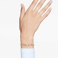Constella bracelet, White, Gold-tone plated by SWAROVSKI