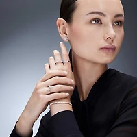 Galaxy stud earrings, Lab-grown diamonds ct tw, Round shape