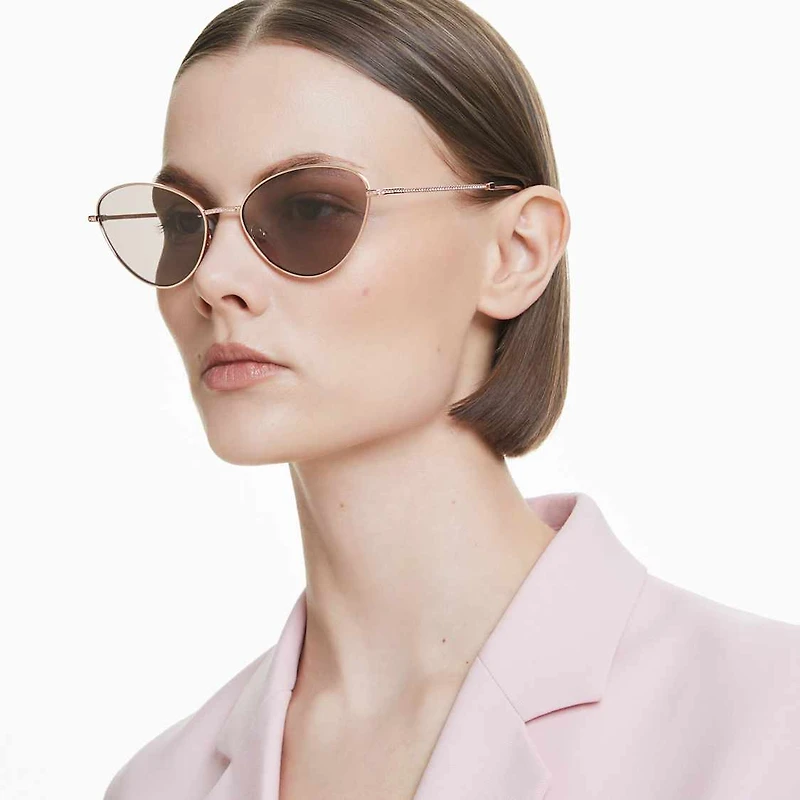 Sunglasses, Cat-Eye shape, SK7014, Purple by SWAROVSKI