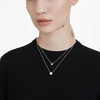 Eternity solitaire pendant, Lab-grown diamonds ct tw, Round shape