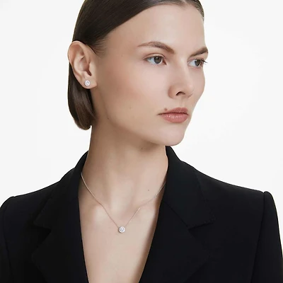 Eternity halo stud earrings, Lab-grown diamonds ct tw, Round shape