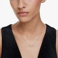 Eternity pendant, Lab-grown diamonds 0.35 ct tw, Mixed shapes, 14K yellow gold by SWAROVSKI