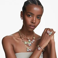 Idyllia bangle, Mixed cuts, Flower, Multicoloured