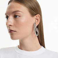 The Vienna Collection ear cuff set (3), Feather, Ruthenium plated by SWAROVSKI